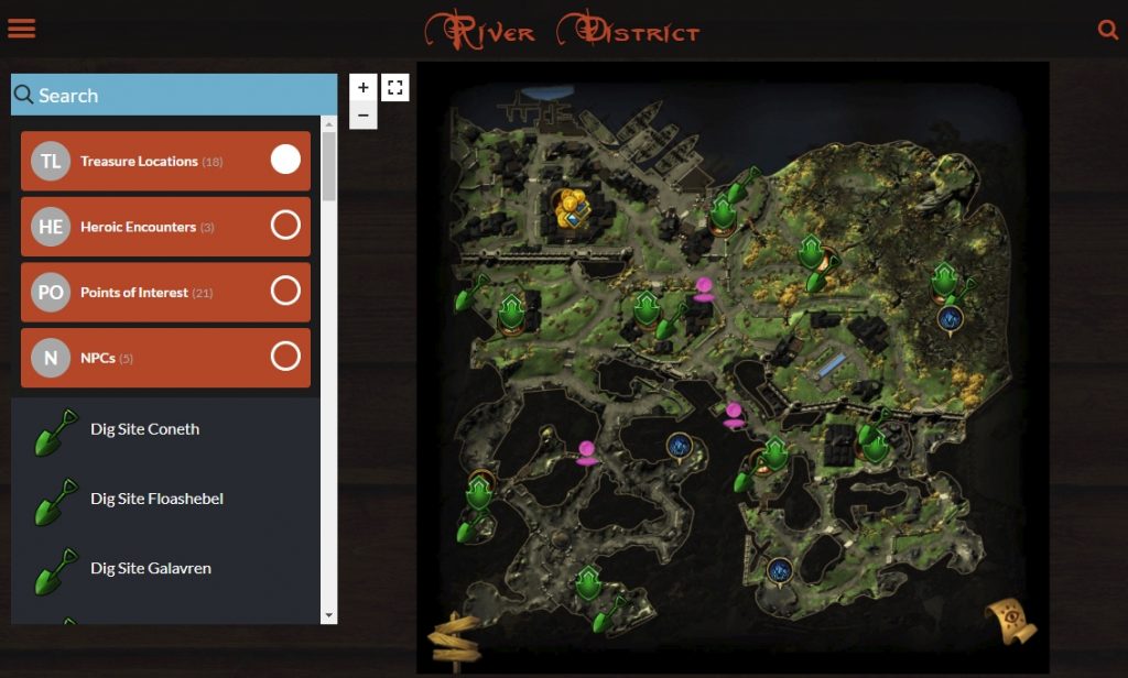 Neverwinter River District Treasure Map Locations - Maping Resources